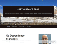 Tablet Screenshot of joeygibson.com